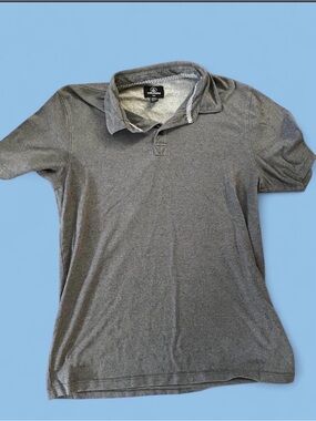 Volcom Men's Heather Gray Short-Sleeve Polo